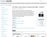 BC Reads: Adult Literacy Fundamental English – Reader 5