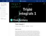 Calculus - Double and Triple Integrals: Triple Integrals