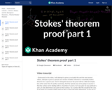 Calculus - Surface Integrals and Stokes' Theorem: Proof of Stokes' Theorem