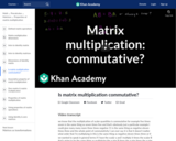 Is matrix multiplication commutative?