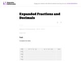 Expanded Fractions and Decimals