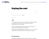 Paying the Rent