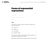 Forms of exponential expressions