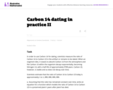 Carbon 14 Dating In Practice II