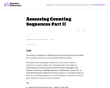 Assessing Counting Sequences Part II