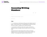 Assessing Writing Numbers