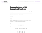 Computations with Complex Numbers