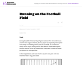 8.G.7 Running on the Football Field