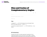 G-SRT Sine and Cosine of Complementary Angles