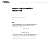 F-TF.A, F-BF.A.3 Exploring Sinusoidal Functions