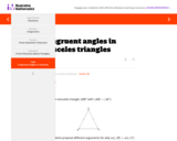 G-CO Congruent angles in isosceles triangles