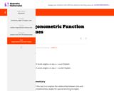 G-SRT Trigonometric Function Values