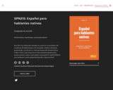 Español para hablantes nativos: Lenguaje en acción