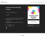 Evidence-Based Massage Therapy