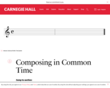 Composing in Common Time