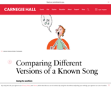 Comparing Different Versions of a Known Song