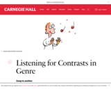 Listening for Contrasts in Genre