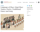 Language of Place: Hopi Place Names, Poetry, Traditional Dance and Song