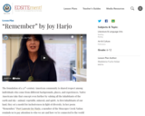 "Remember" by Joy Harjo