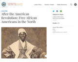 After the American Revolution: Free African Americans in the North