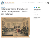 Balancing Three Branches at Once: Our System of Checks and Balances