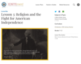 Lesson 3: Religion and the Fight for American Independence