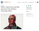 Native Americans and the American Revolution: Choosing Sides