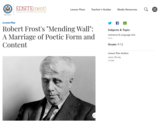 Robert Frost's "Mending Wall": A Marriage of Poetic Form and Content