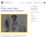 Twelve Years a Slave: Analyzing Slave Narratives