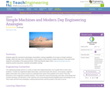 Simple Machines and Modern Day Engineering Analogies