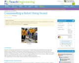 Commanding a Robot Using Sound