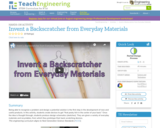 Invent a Backscratcher from Everyday Materials