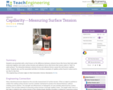 Capillarity—Measuring Surface Tension