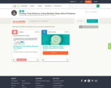 Finding Total Distance Using Multiple Steps Word Problems