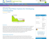 Gravity-Fed Water System for Developing Communities