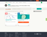 Distances Between Points On One Route Metric Units