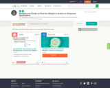 Multiply and Divide to Find the Weight in Grams or Kilograms Applications