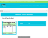 Word Family Sort