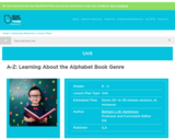 A-Z: Learning About the Alphabet Book Genre