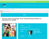 Grocery Store Scavenger Hunt: Researching Nutrition to Advertise for Health