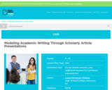 Modeling Academic Writing Through Scholarly Article Presentations