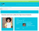 Resumes and Cover Letters for High School Students