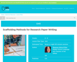 Scaffolding Methods for Research Paper Writing