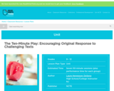 The Ten-Minute Play: Encouraging Original Response to Challenging Texts