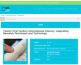 Twenty-First Century Informational Literacy: Integrating Research Techniques and Technology