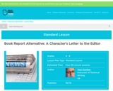 Book Report Alternative: A Character's Letter to the Editor