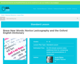 Brave New Words: Novice Lexicography and the Oxford English Dictionary