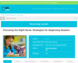 Choosing the Right Book: Strategies for Beginning Readers