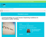 Communicating on Local Issues: Exploring Audience in Persuasive Letter Writing