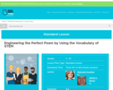 Engineering the Perfect Poem by Using the Vocabulary of STEM